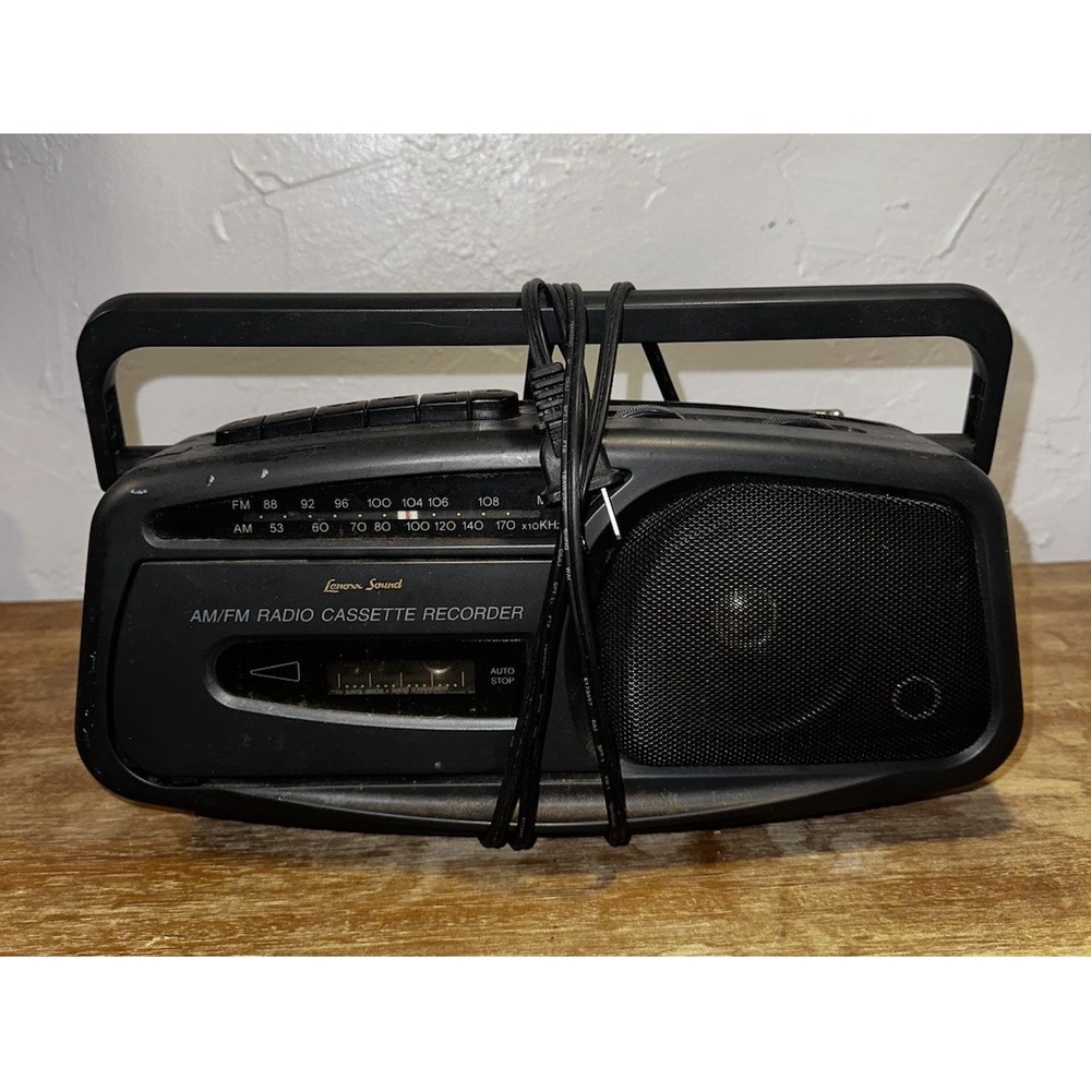 Lenoxx Sound AM/FM Radio Cassette Recorder CT-89 Tested